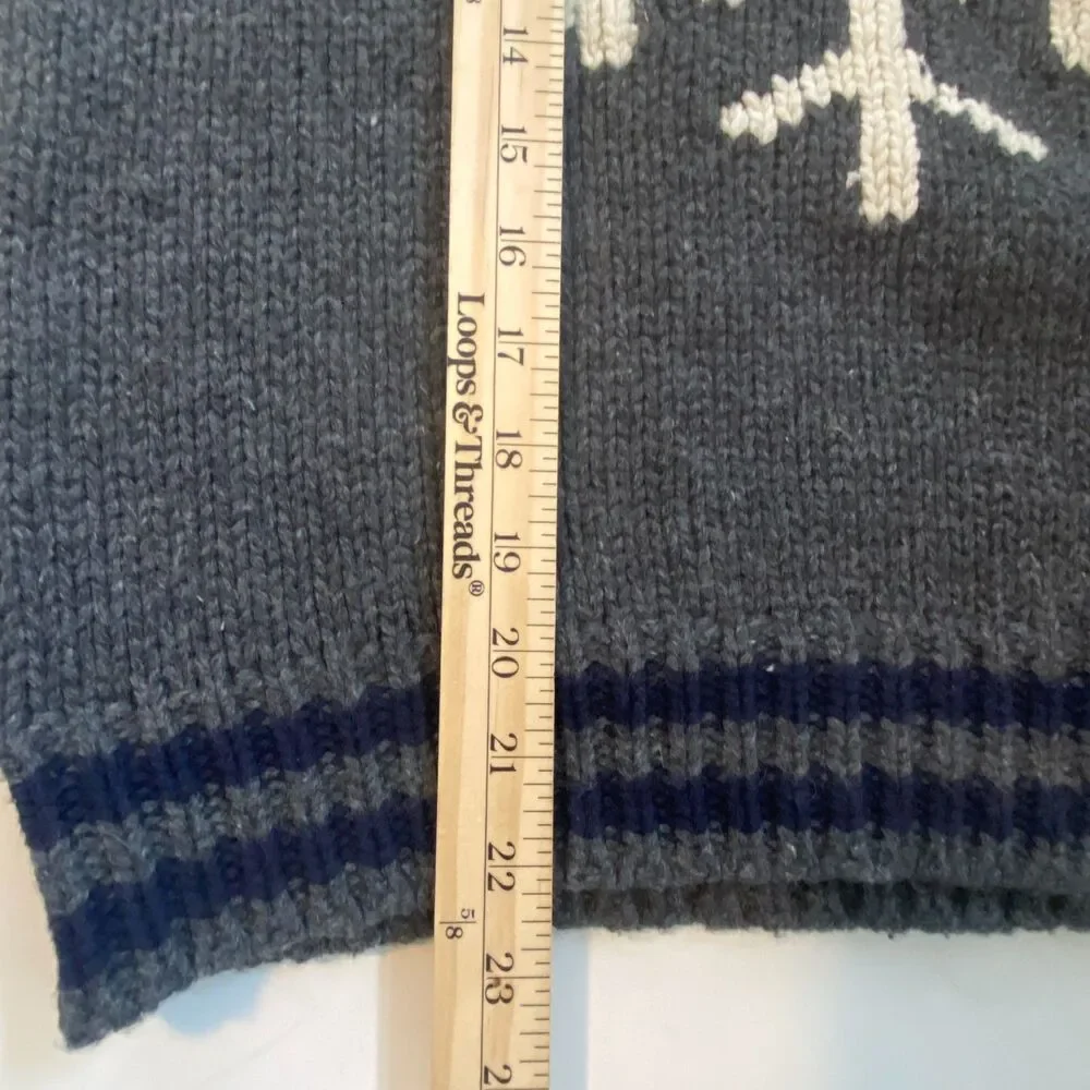 Gap 03 Y2K Snowflake Festive Pullover Knit Crewneck Sweater Kids Holiday XL (12)